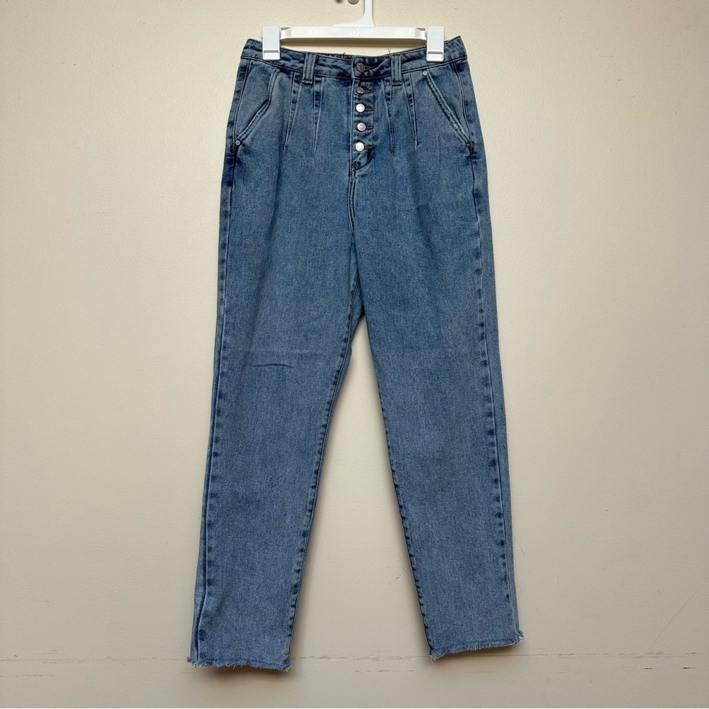 Simple Society Light Wash High Waisted Denim Jeans Size 5/27